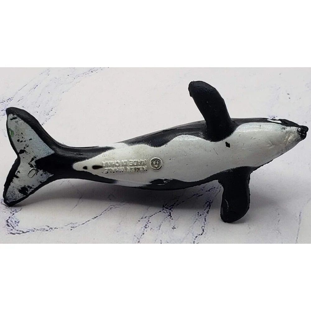 Small Rubber Orca Killer Whale Ocean Sea Life Science Toy